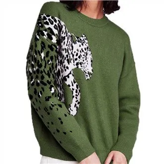 Leopard femei pulover