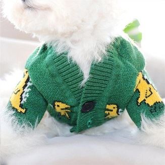 Pulover pentru animale de companie Pulover din tricot jacquard în aer liber