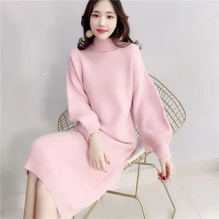 Winter Loose Sweater Dress